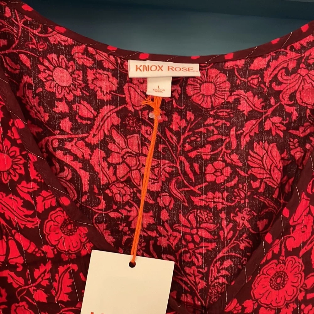 Knox Rose red top NWT - Picture 5 of 5